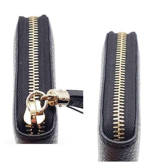 Authentic Gucci GG Black Zippy Wallet New - Picture 8 of 16